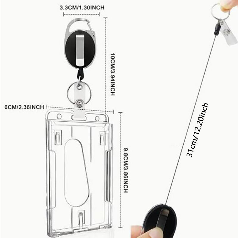 Transparent Cards Slots ID Tag - Card Sleeves Protector reseña y precio