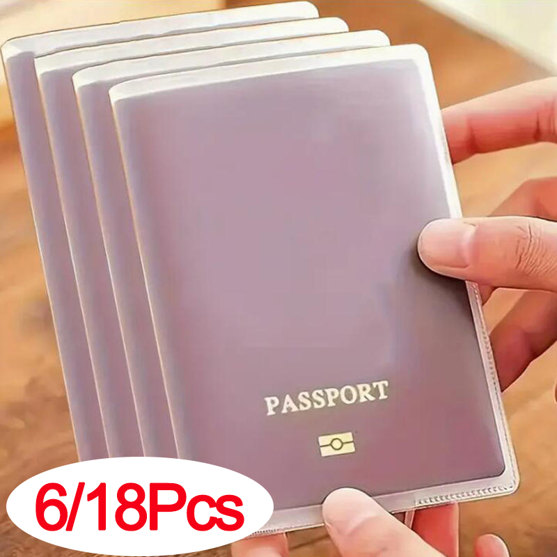 6/18pcs Passport Cover Bag Tra - Card Sleeves Protector reseña y precio