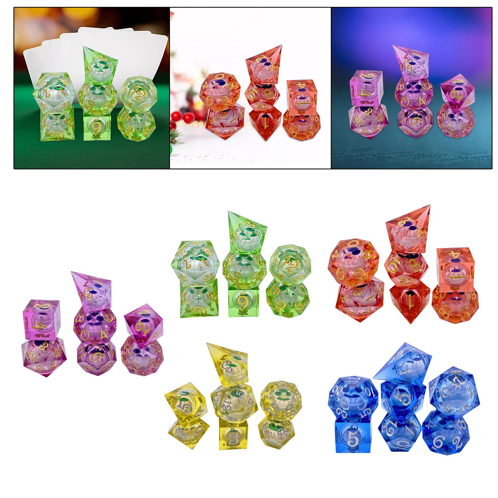 7x Polyhedral Dices Role Playi - Board Game Cafe reseña y precio