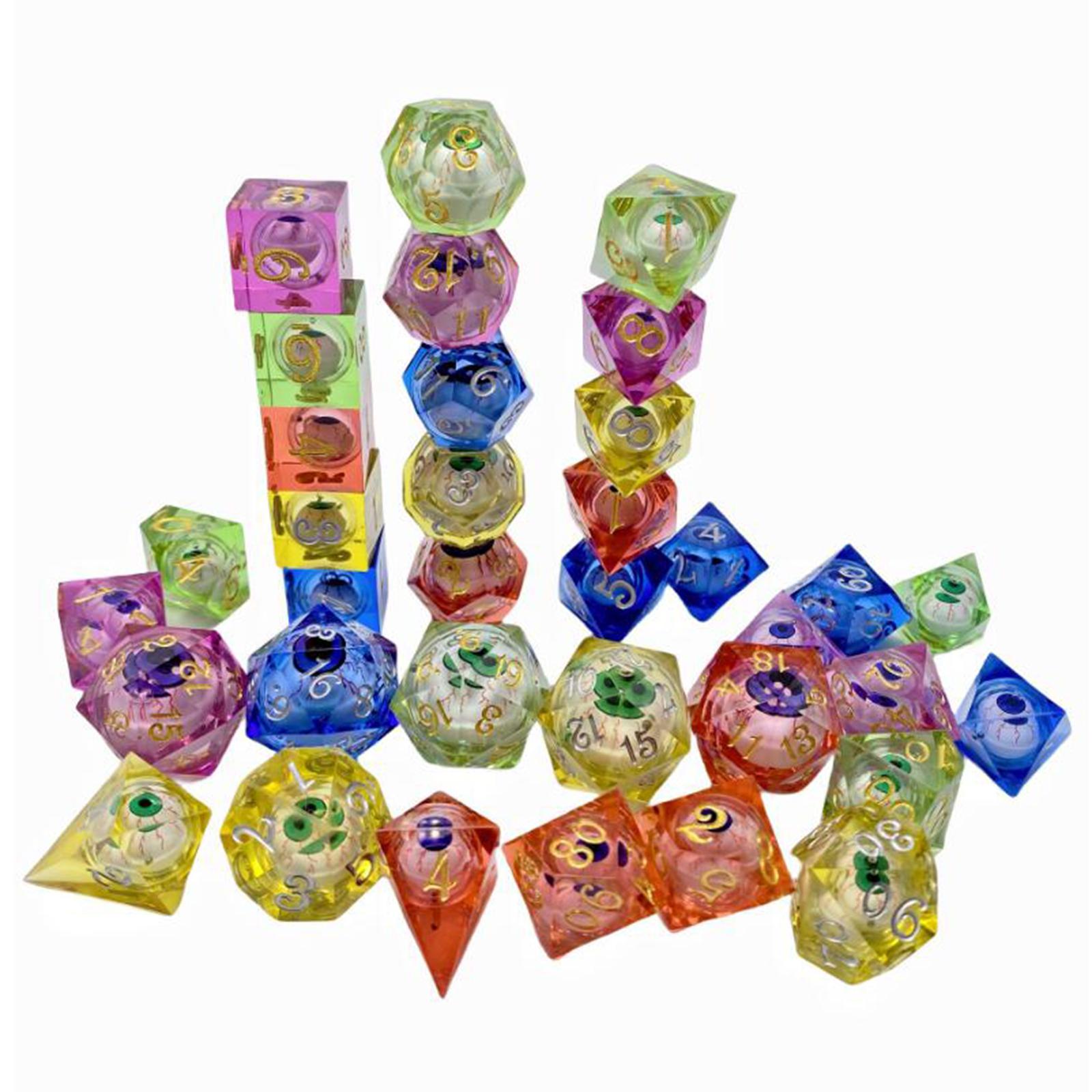 7x Polyhedral Dices Role Playi - Board Game Cafe reseña y precio