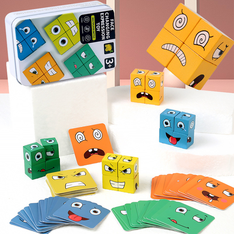 Kids Face Change Expression Pu - Dice Tower Wooden reseña y precio