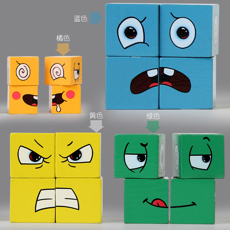 Kids Face Change Expression Pu - Dice Tower Wooden reseña y precio