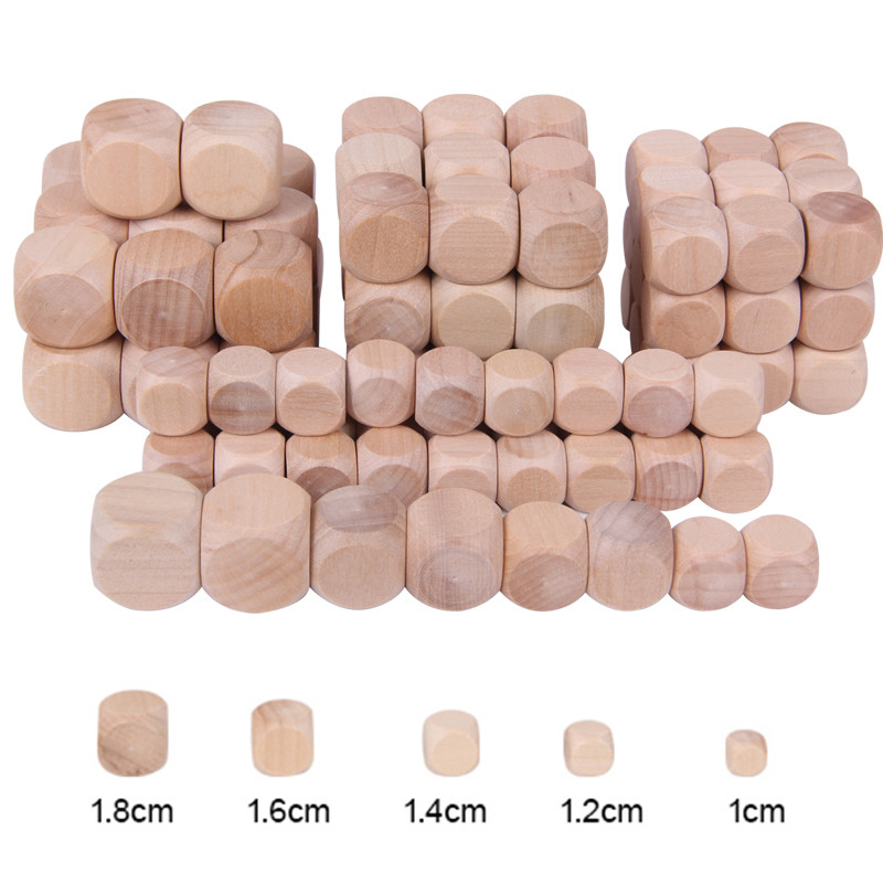 10pcs D6 6 Sided Blank Wood Di - Dice Tower Wooden reseña y precio