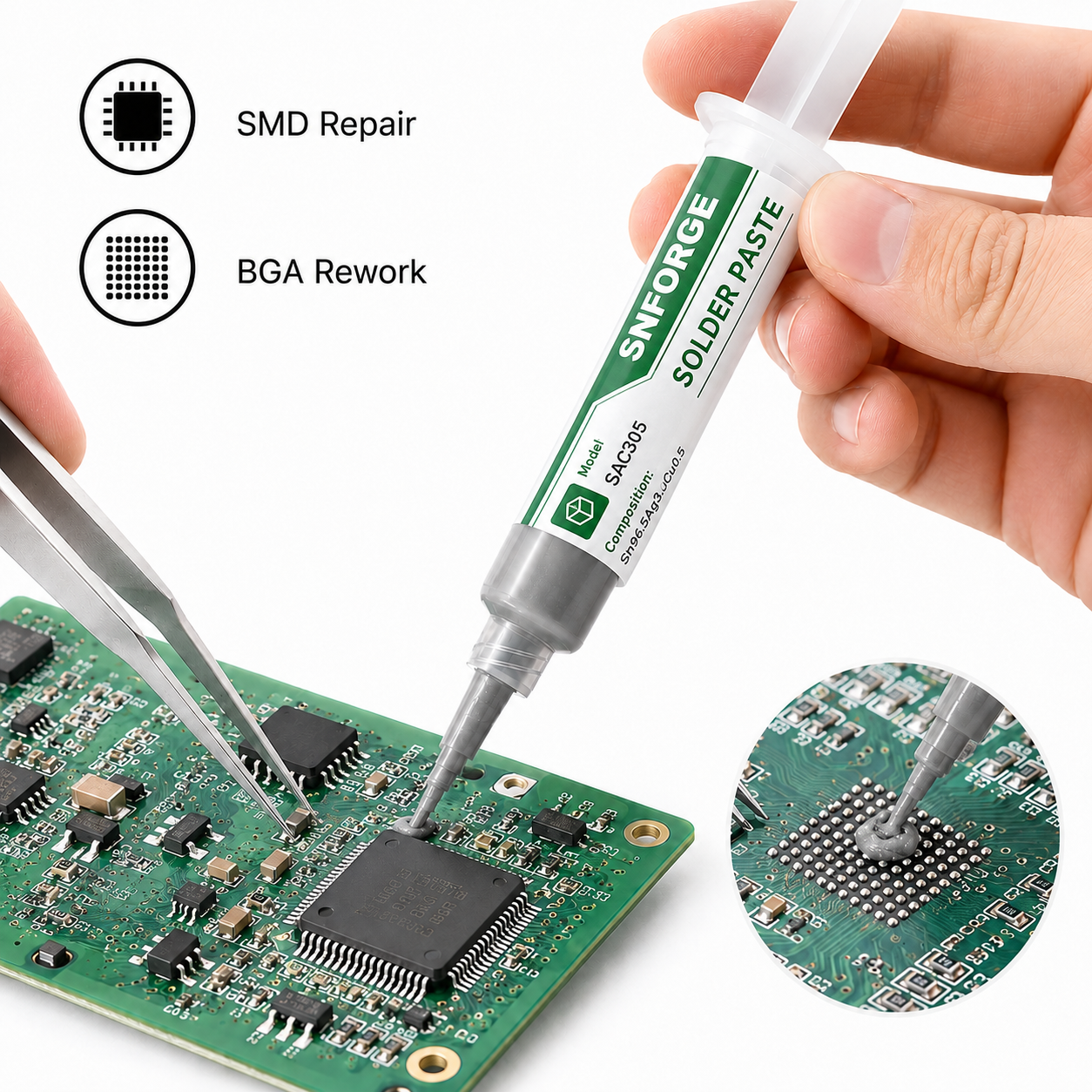 SAC305 Solder Paste Welding Ti - Board Game Online reseña y precio