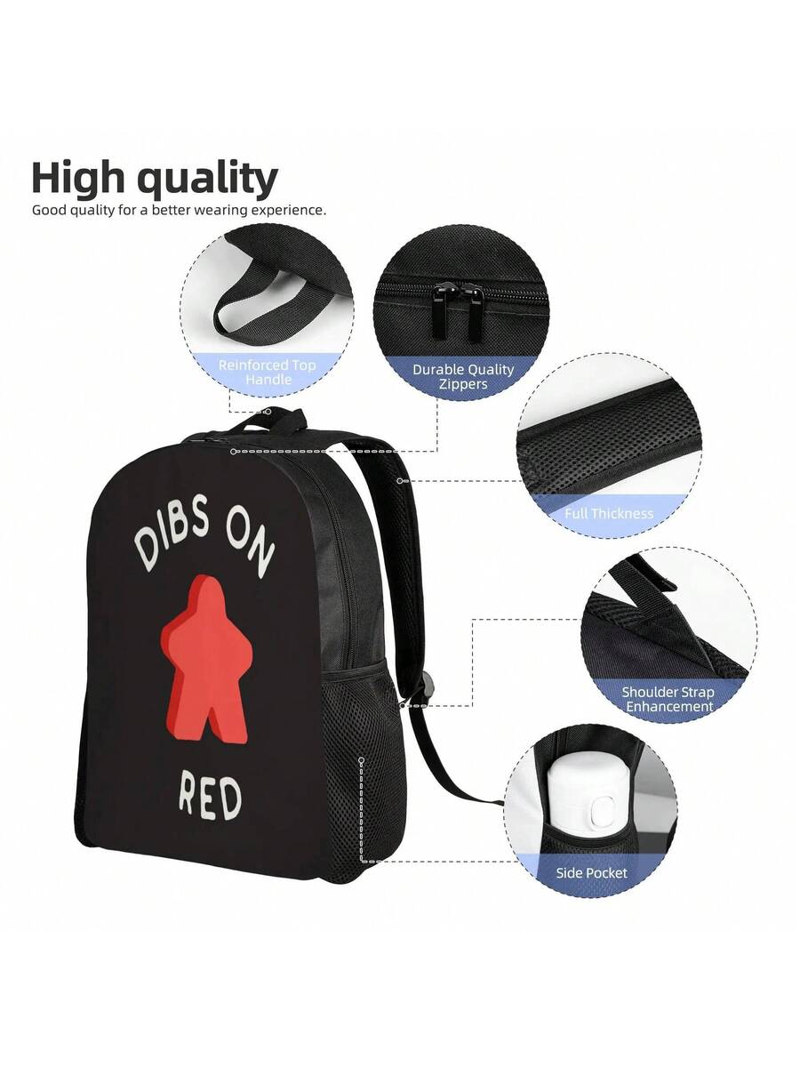 Board Game Backpack With Red M - Board Game Logo reseña y precio