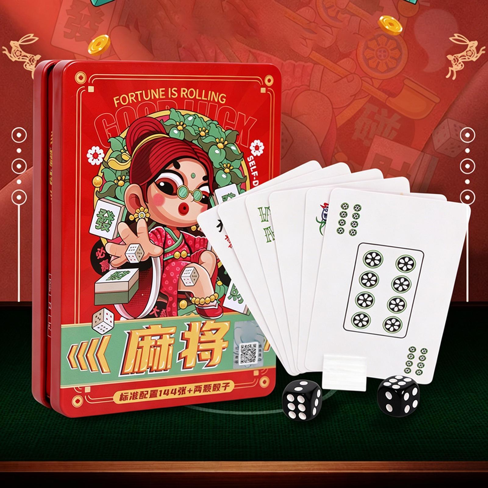 Playing Cards Mahjong Tiles Fa - Card Game Deck reseña y precio