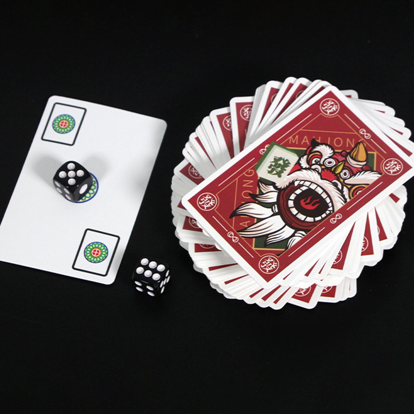 Playing Cards Mahjong Tiles Fa - Card Game Deck reseña y precio