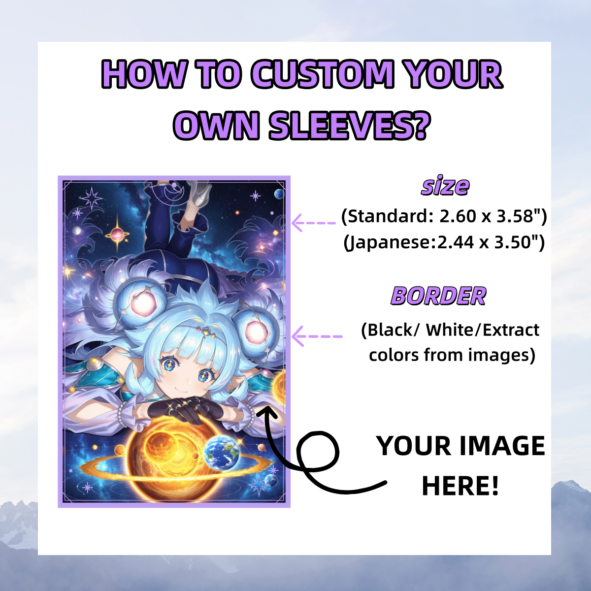 Custom 62x89/66x91mm Holograph - Card Sleeves Protector reseña y precio