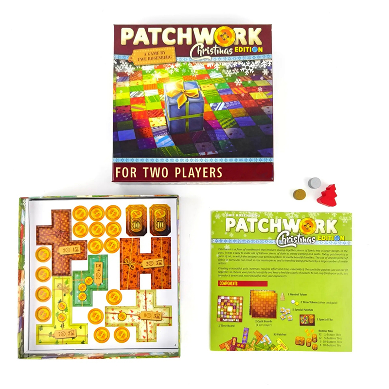 New Patchwork Christmas Board  - Board Game Solo reseña y precio