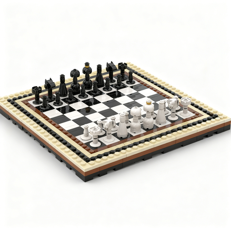 417pcs MOC Chess Board Game Ga - Board Game Quote reseña y precio