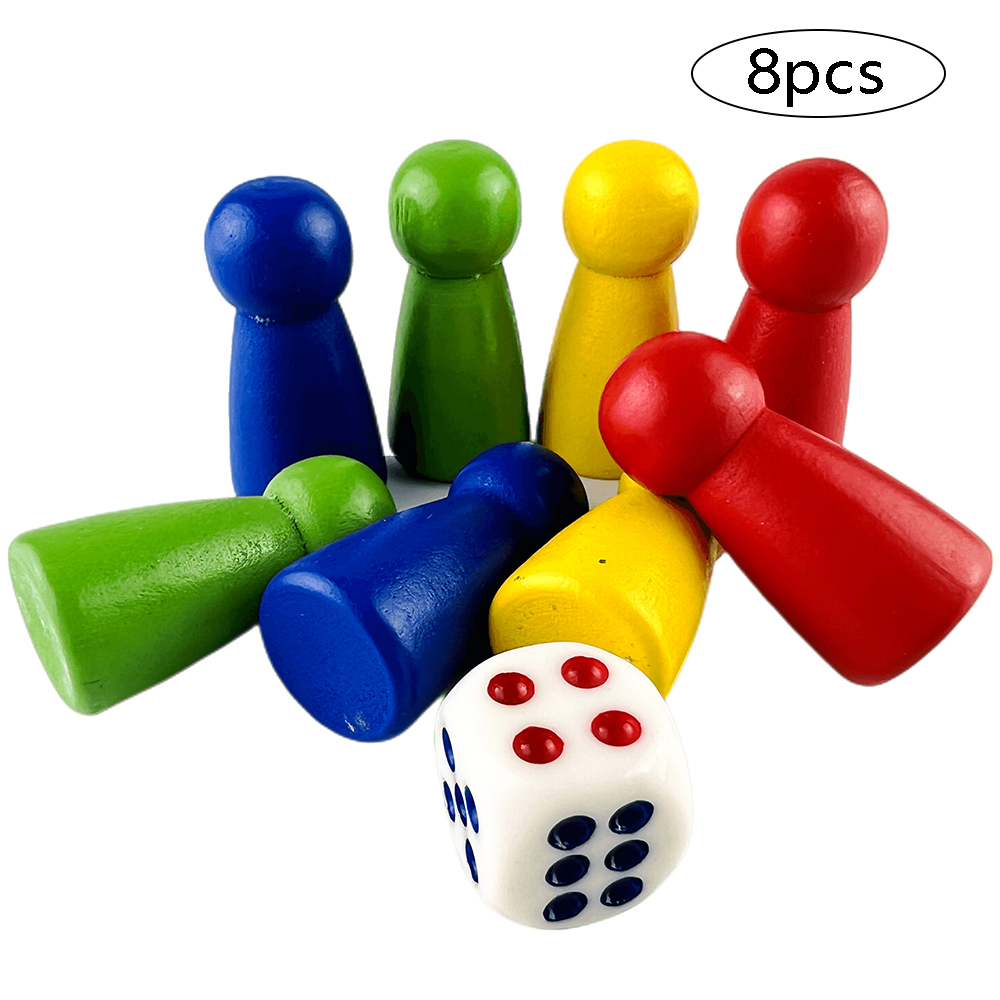 8pcs Pawn/ Chess with 1 Dice W - Board Game Dixit reseña y precio