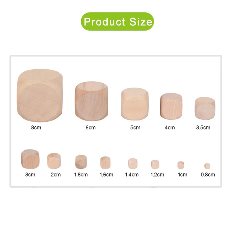 10pcs/Lot D6 6 Sided Blank Woo - Dice Tower Wooden reseña y precio