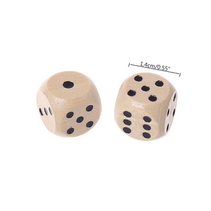 10Pcs Wooden 6 Sided D6 Faces  - Dice Tower Wooden reseña y precio